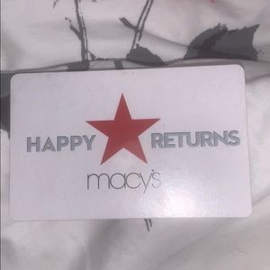 Macy’s gift card - worth $189